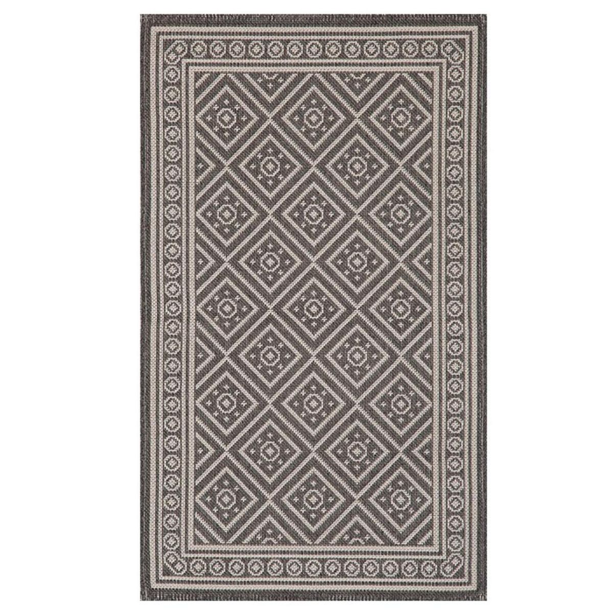 IDETEX - Alfombra kali 160x230 cm Poliéster Negra