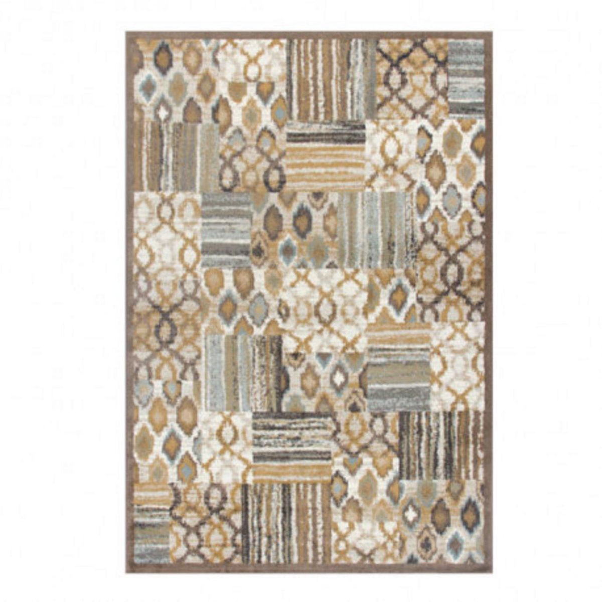 IDETEX - Alfombra Heatset Satchi Nebula 57x90 cm Poliéster Azul