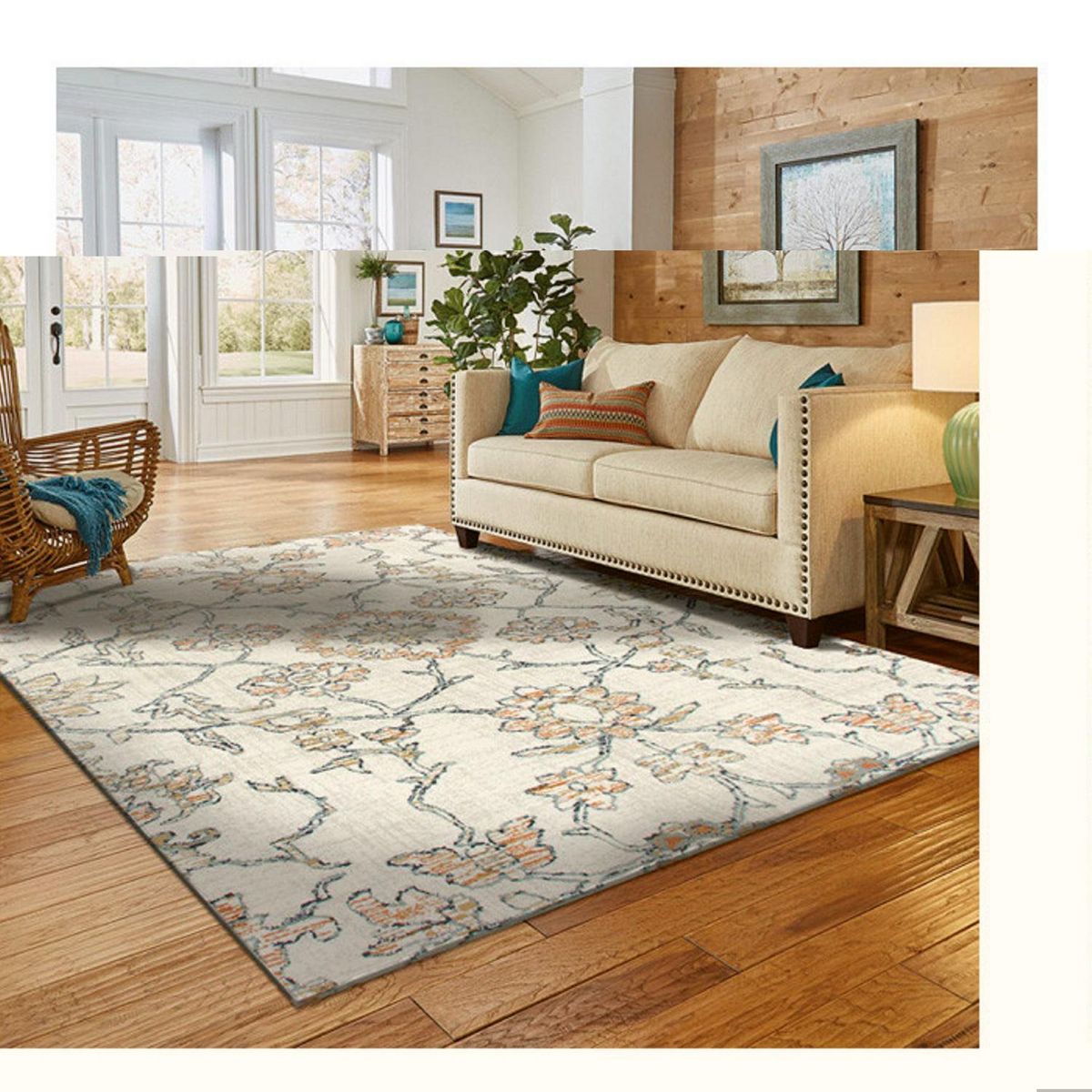 IDETEX - Alfombra Heatset Satchi Classic 57x90 cm Poliéster Azul