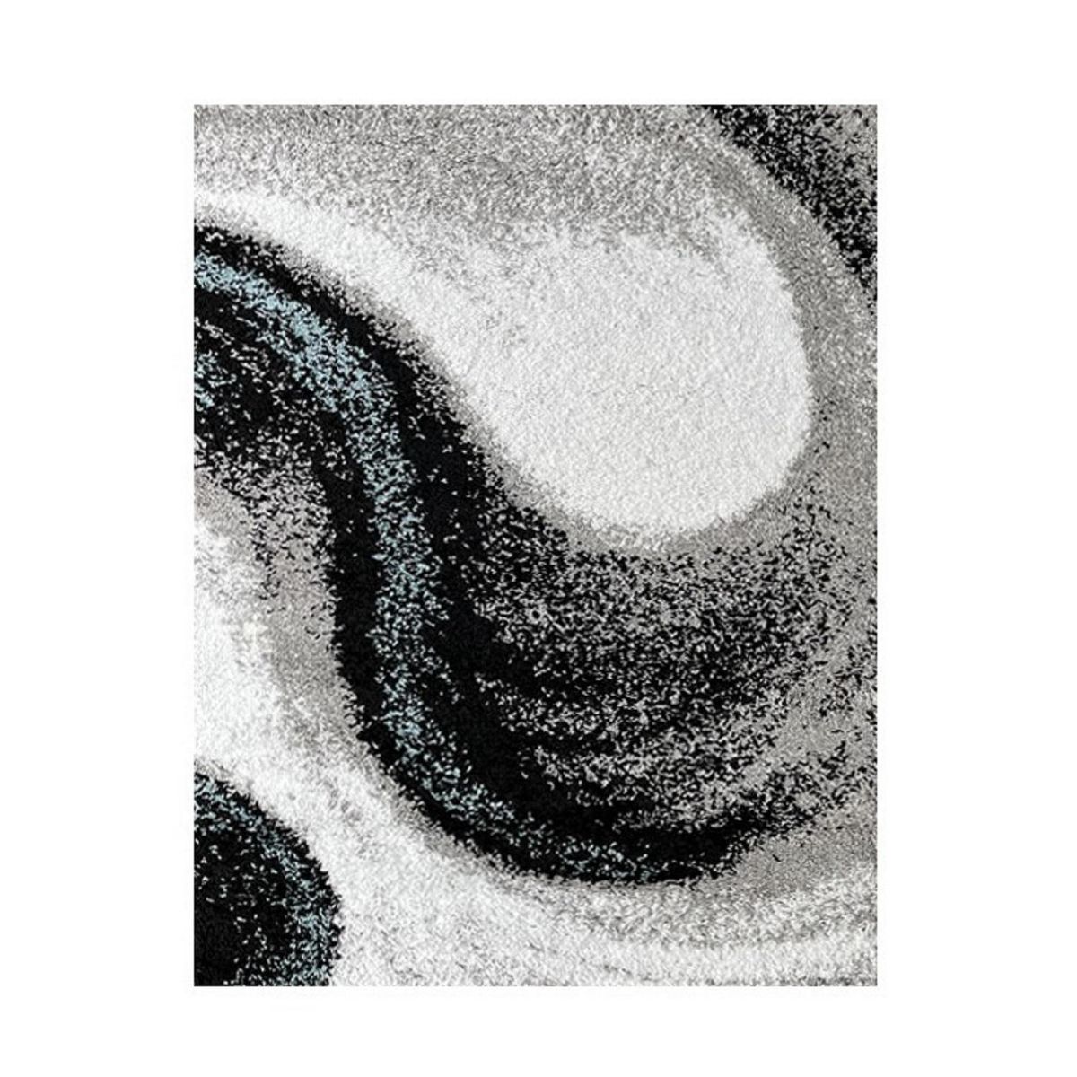 IDETEX - Alfombra shaggy geometric 133x180 cm azul