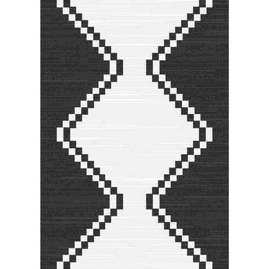 Alfombra sisal Atenea 160x230 cm negra