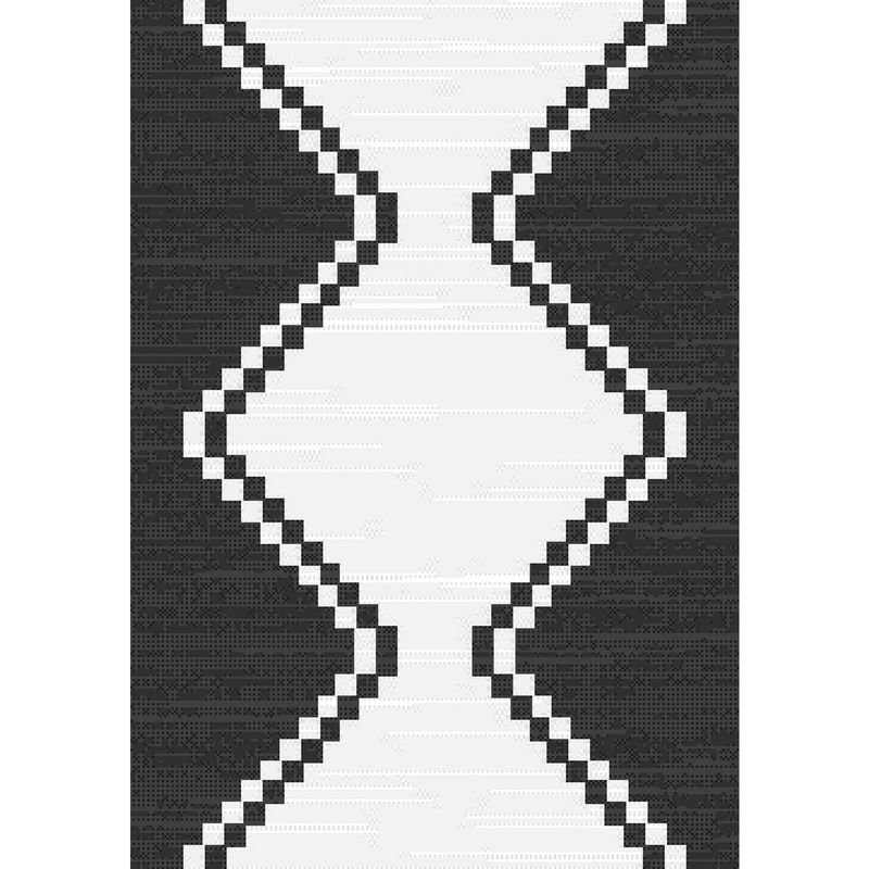 IDETEX - Alfombra Atenea 160x230 cm Sisal Negra