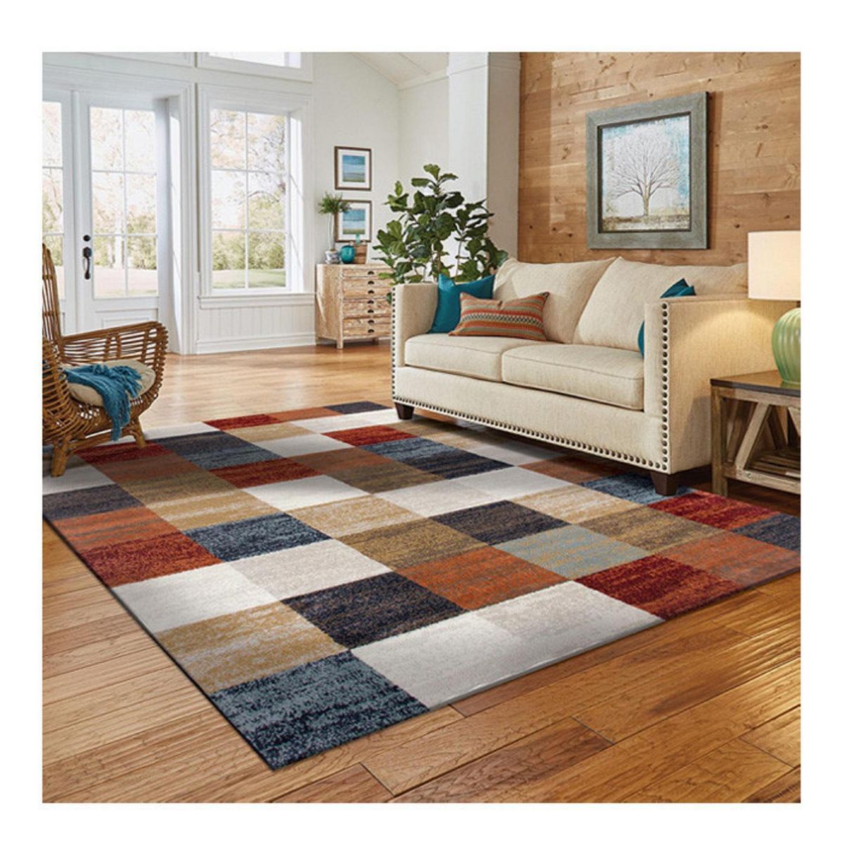 IDETEX - Alfombra Heatset Satchi Nebula 160x235 cm Poliéster Multicolor