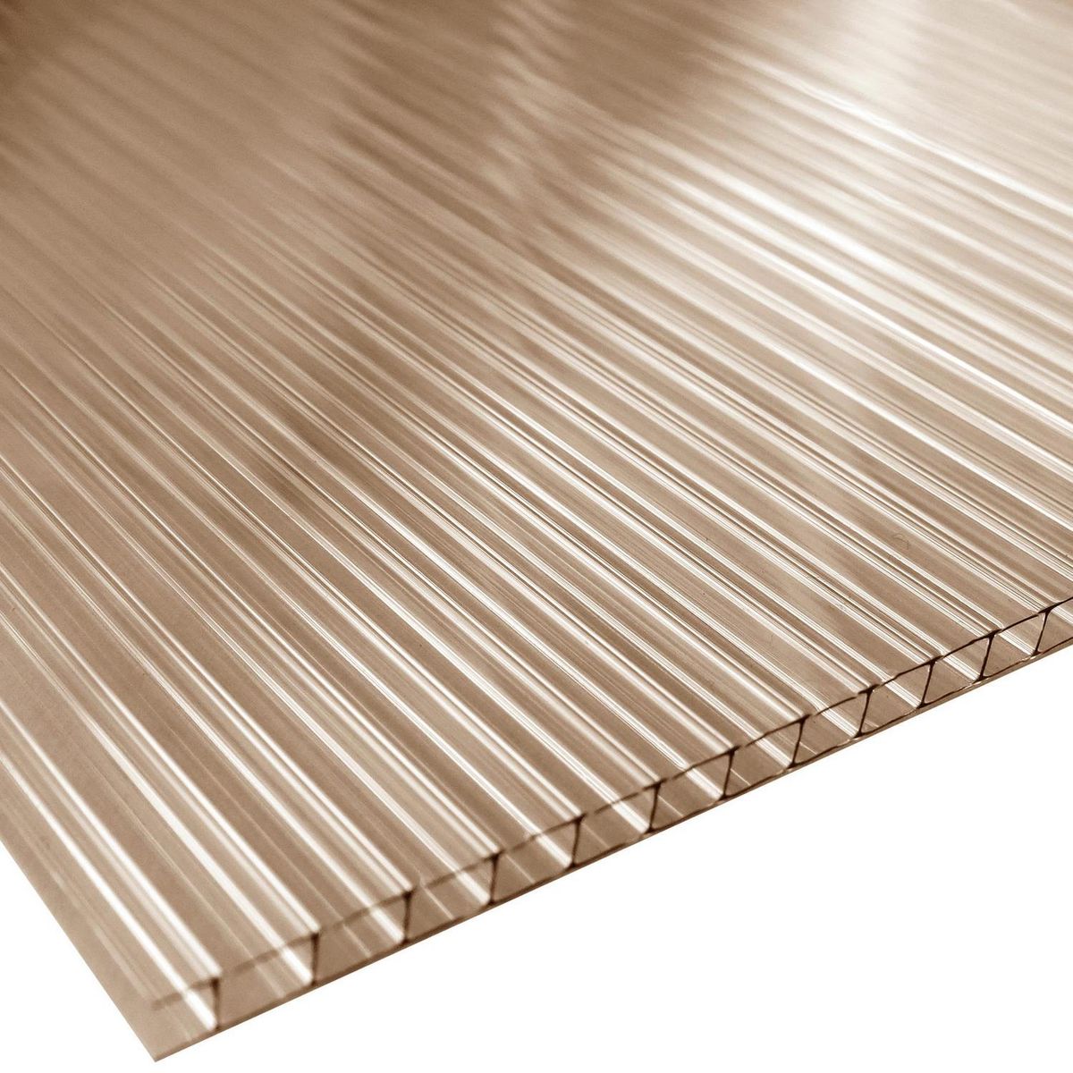 DVP - Plancha Policarbonato Alveolar 4 cm 105x200 cm Bronce