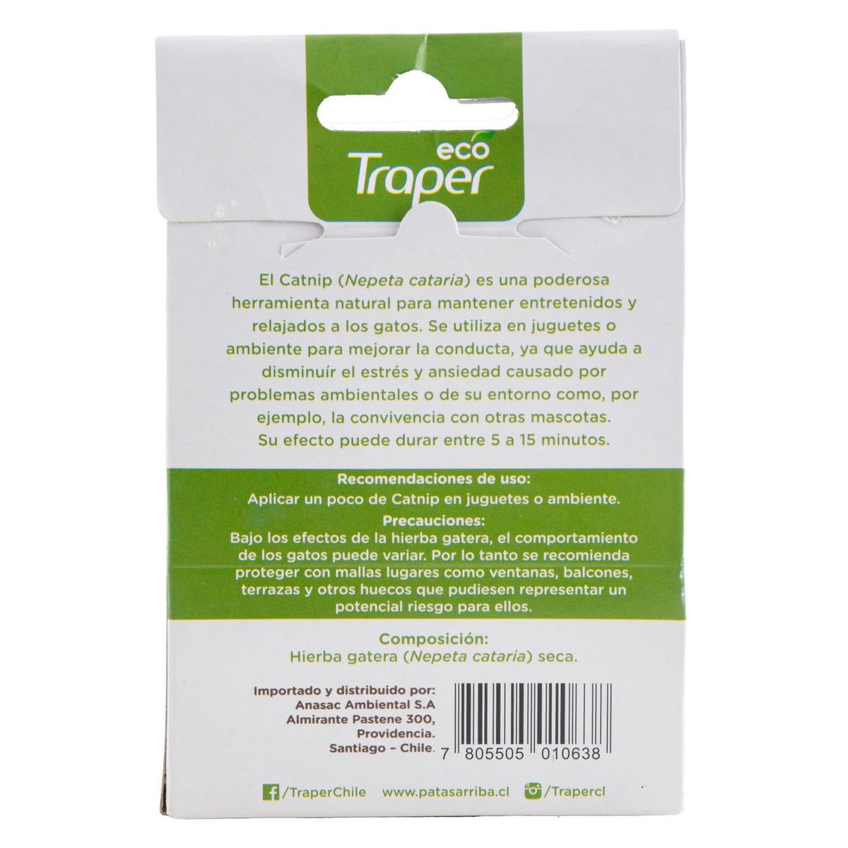 TRAPER - Hierba para gato tipo catnip 15 gr