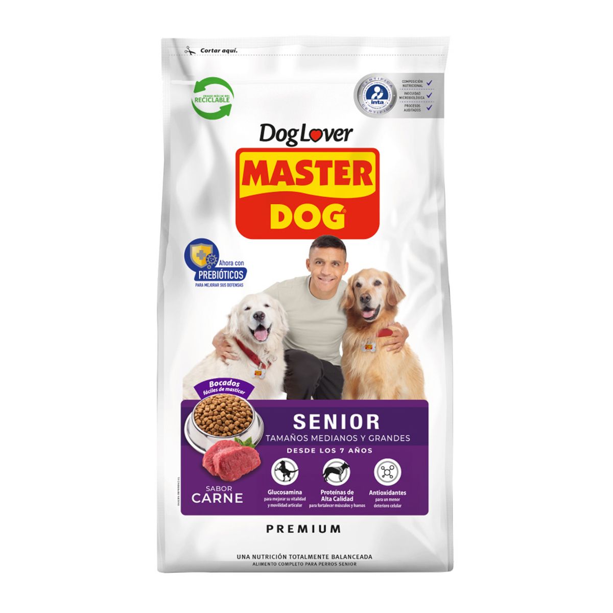 MASTER DOG - Alimento Seco para Perro Senior Carne 3 kg