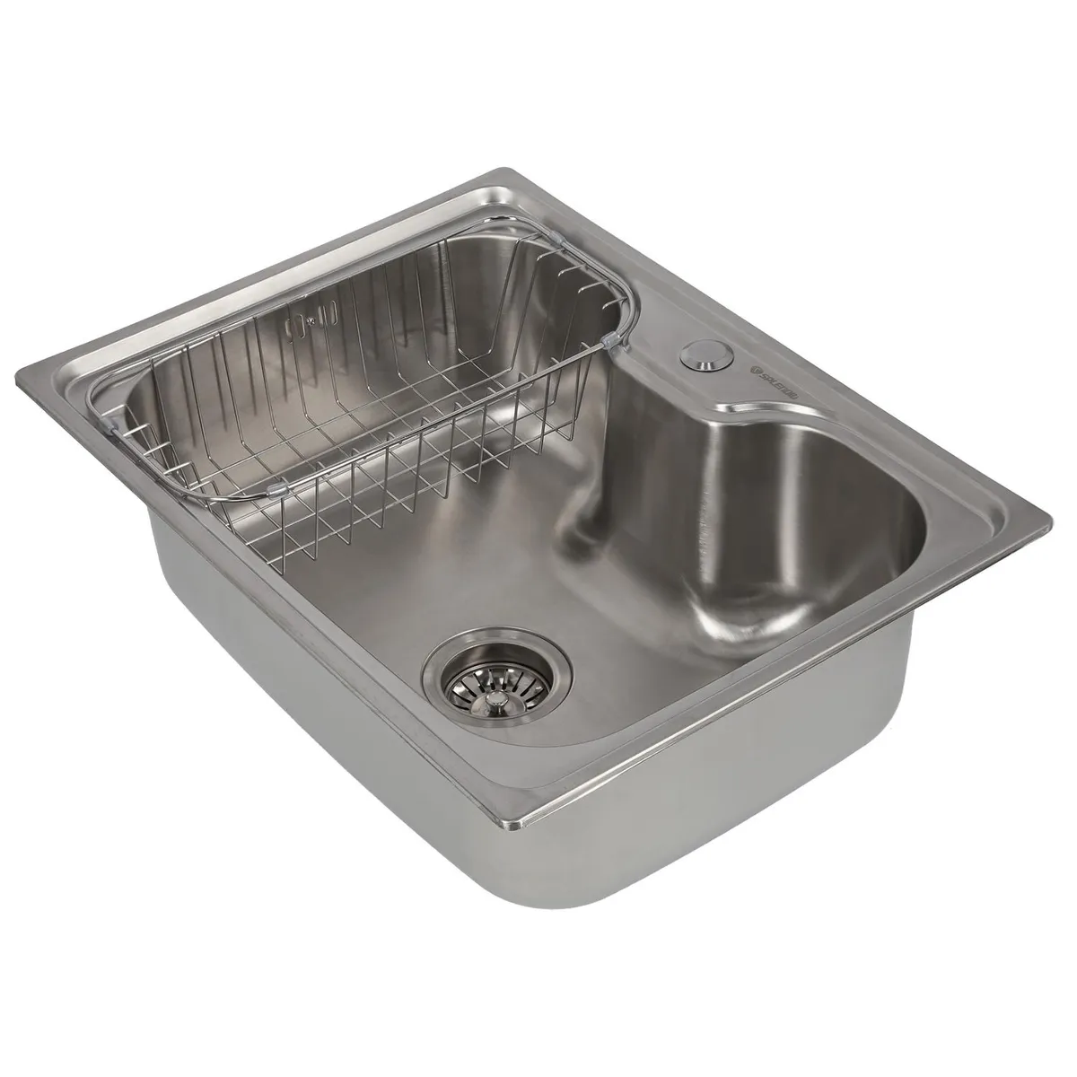 SPLENDID - Lavaplatos Empotrado con Cesta Accesorio 1 Cubeta(s) 60x21x45 cm Acero inoxidable