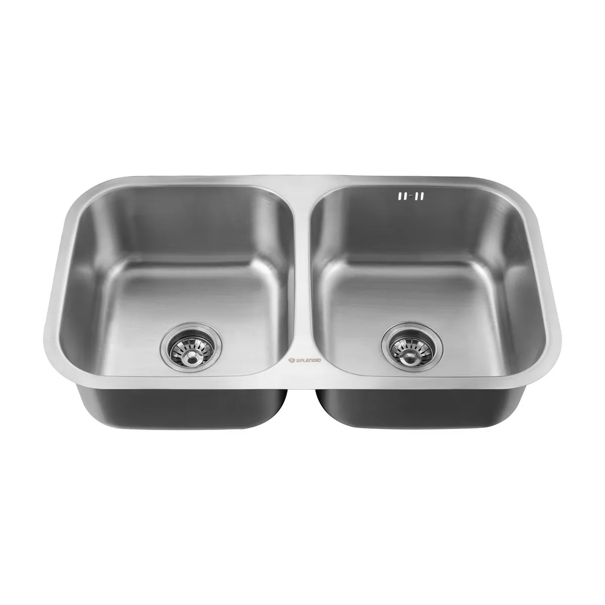 SPLENDID - Lavaplatos Bajo Cubierta 2 Cubeta(s) 82x21x46 cm Acero inoxidable