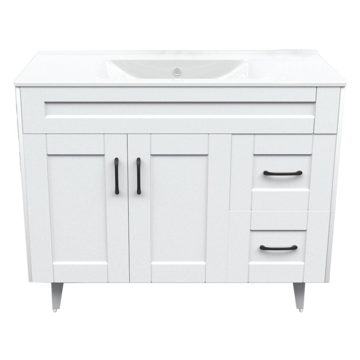 DOMSA - Kit Mueble Vanitorio Blanco 80x100x47 cm BM-DELUXE-100SK