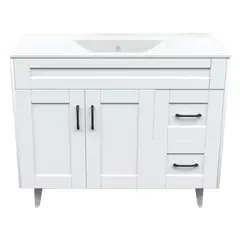 DOMSA - Kit Mueble Vanitorio Blanco 80x100x47 cm BM-DELUXE-100SK