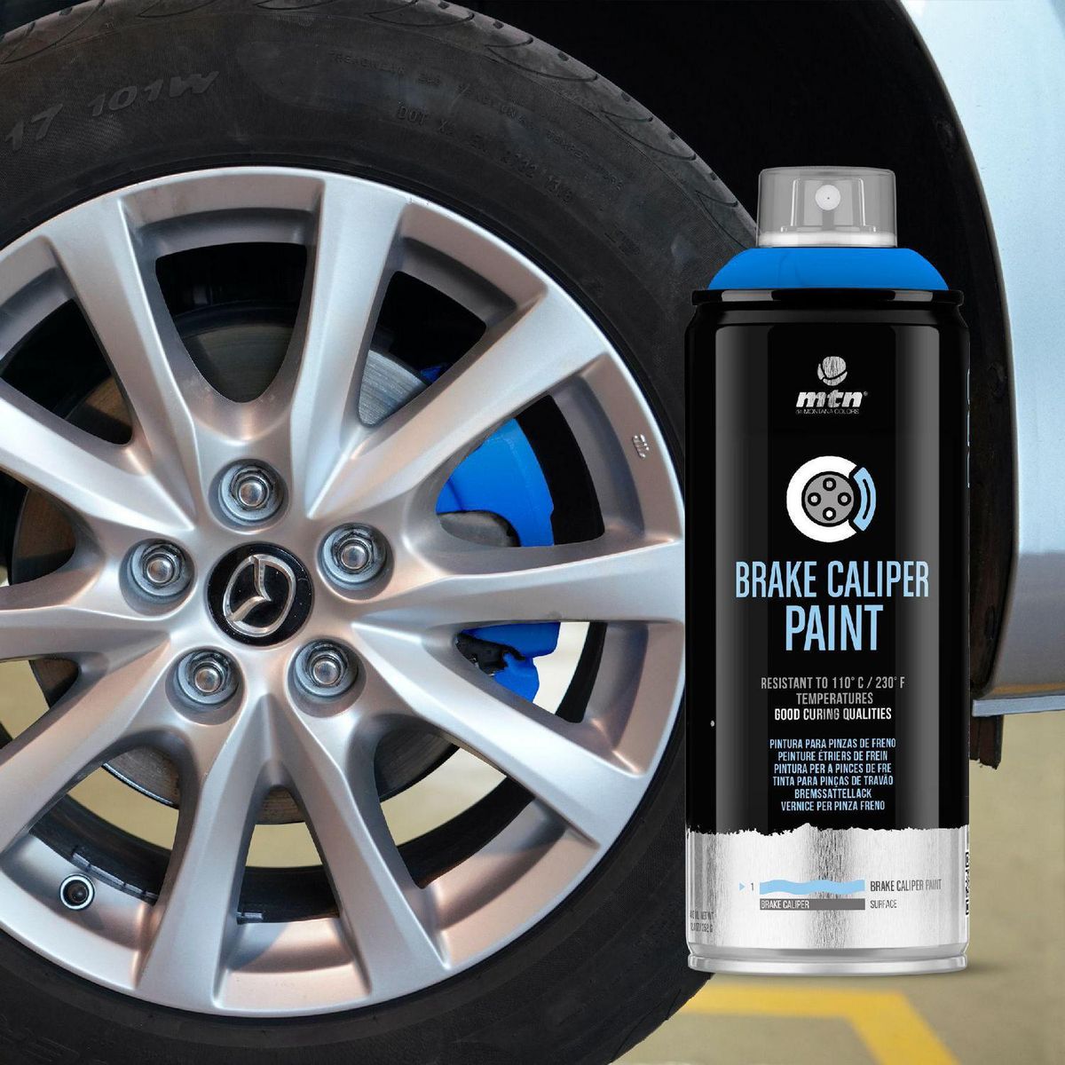 MONTANA COLORS - Pintura para Frenos Spray 0.4 l Brillante azul metalizado