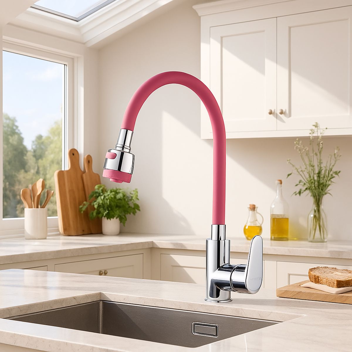 DOMSA - Monomando para Lavaplatos CGC-200 Rosado