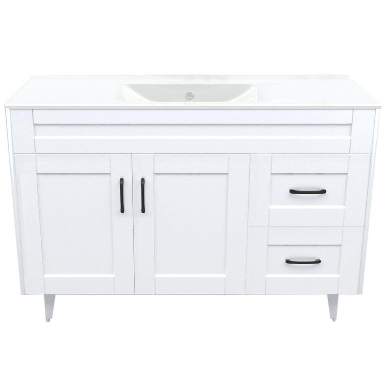 Kit mueble vanitorio Deluxe 120SK P blanco 100 cm