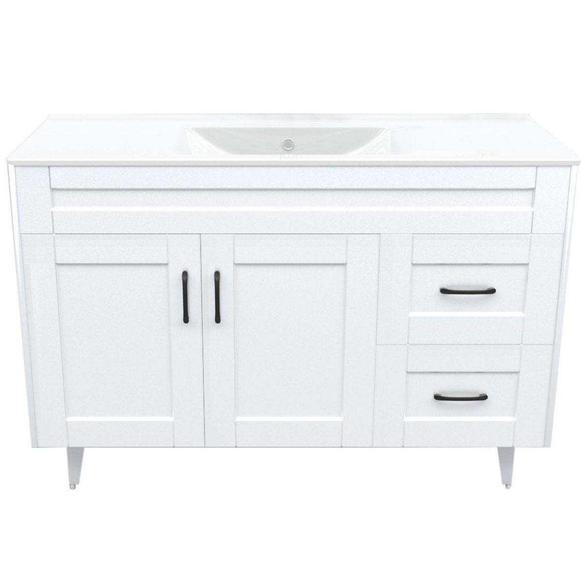 DOMSA - Kit mueble vanitorio Deluxe 120SK P blanco 100 cm