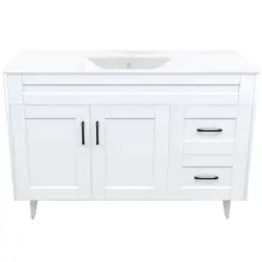 DOMSA - Kit mueble vanitorio Deluxe 120SK P blanco 100 cm