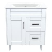 Kit mueble vanitorio Deluxe 70SK P blanco 70 cm