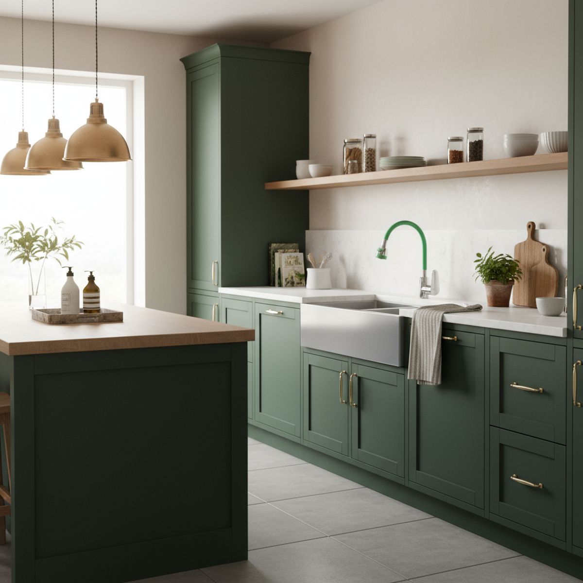 DOMSA - Monomando para Lavaplatos CGC-200 Verde