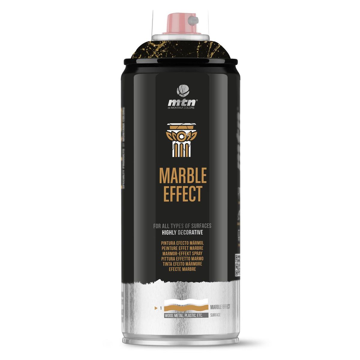 MONTANA COLORS - Pintura Efecto Mármol Spray 0.4 l Satinado oro