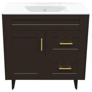 Kit mueble vanitorio Deluxe 80SK P caf 80 cm