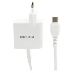 PHILCO - Cargador de pared super rápido 30 W USB A/tipo C