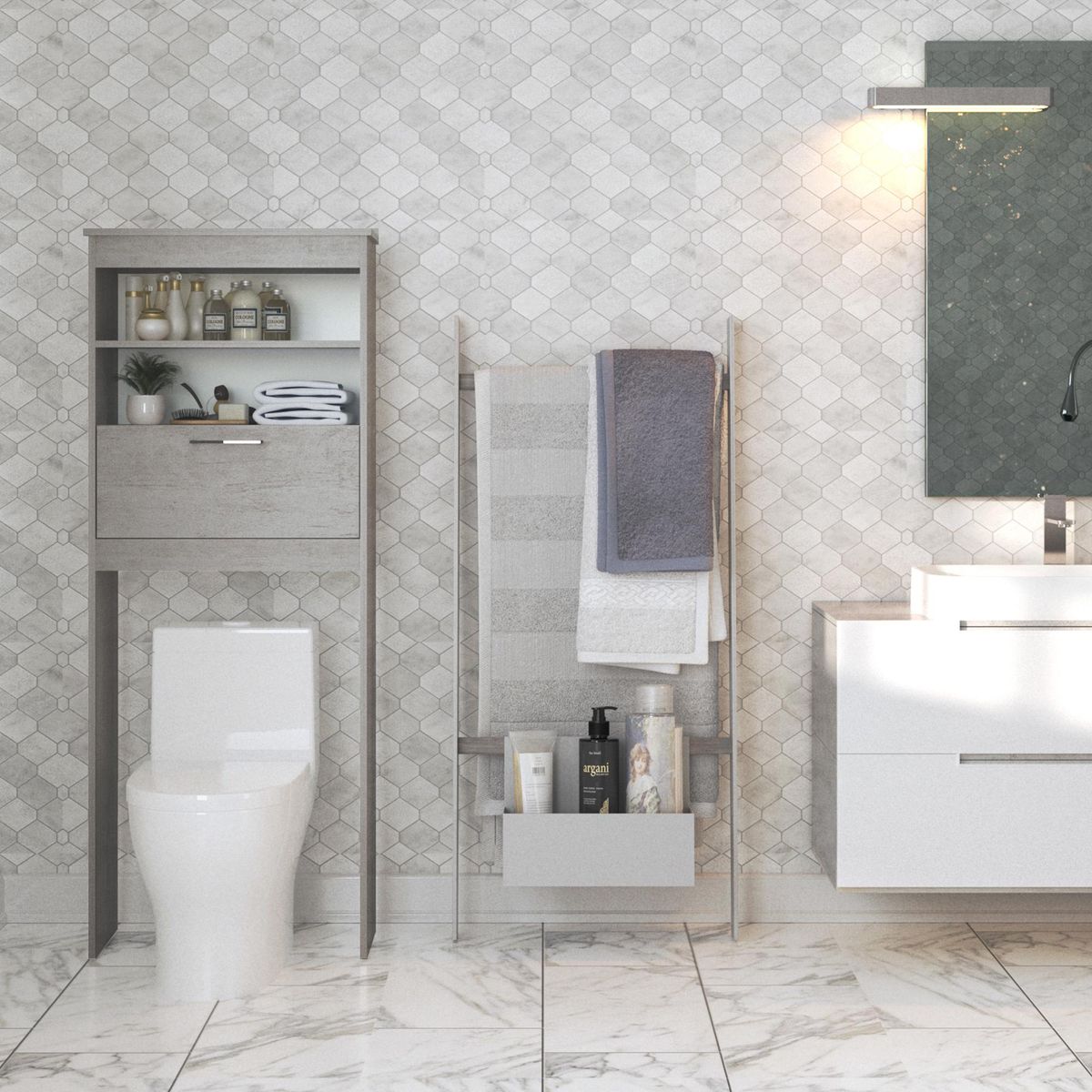 SILCOSIL - Mueble Baño 63X28X160 Enigma