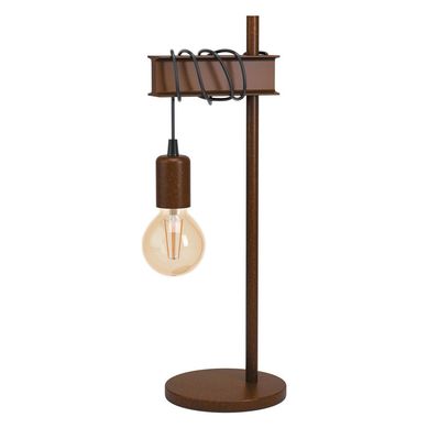 Lmpara de mesa Acero Caf 1 luz 10W E27.