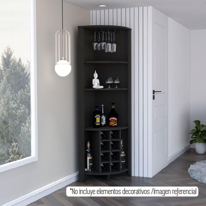 TUHOME - Bar Esquinero Essential 49x180.6x49 cm Wengue