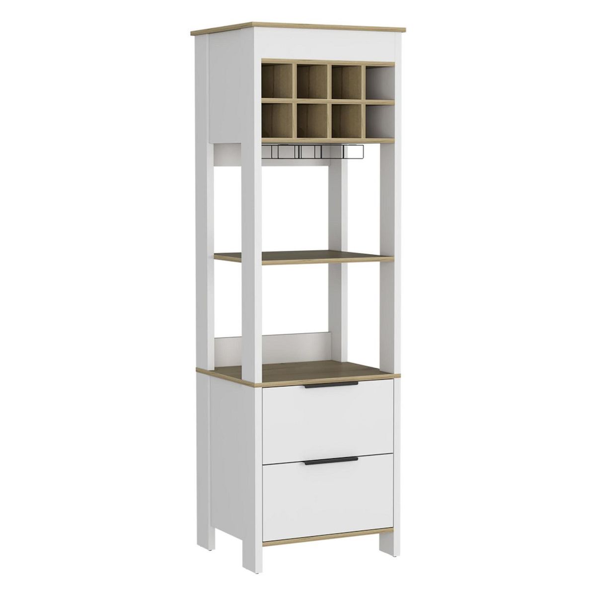 TUHOME - Bar Bi-Color Colección 57x180x50 cm Blanco/duna