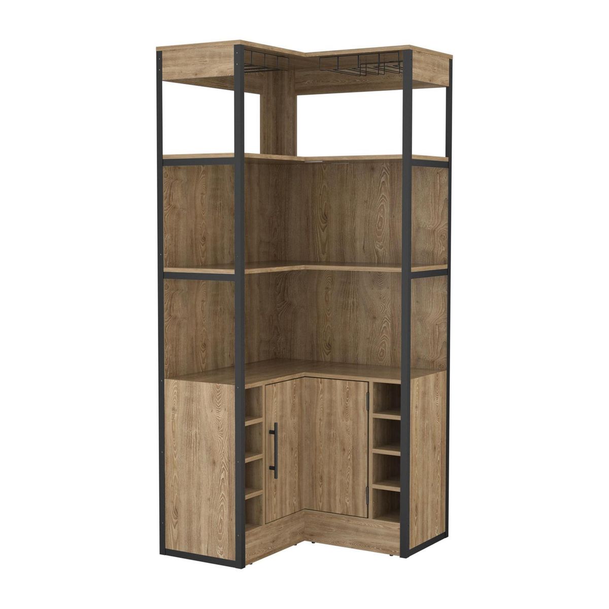 TUHOME - Bar Esquinero Magnum 77.5x180.4x77.5 cm Miel