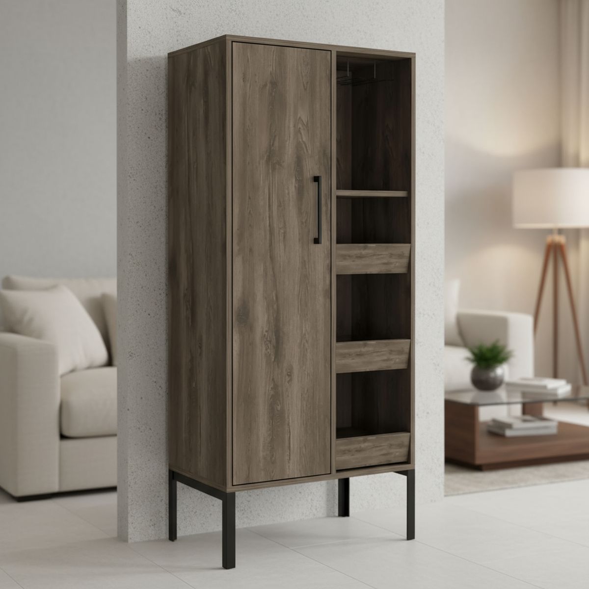 TUHOME - Bar Soho 60x132.1x35 cm Bellota