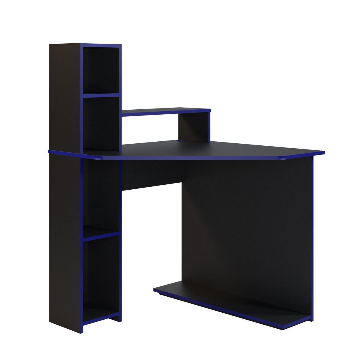 SILCOSIL - Escritorio gamer Negro - azul