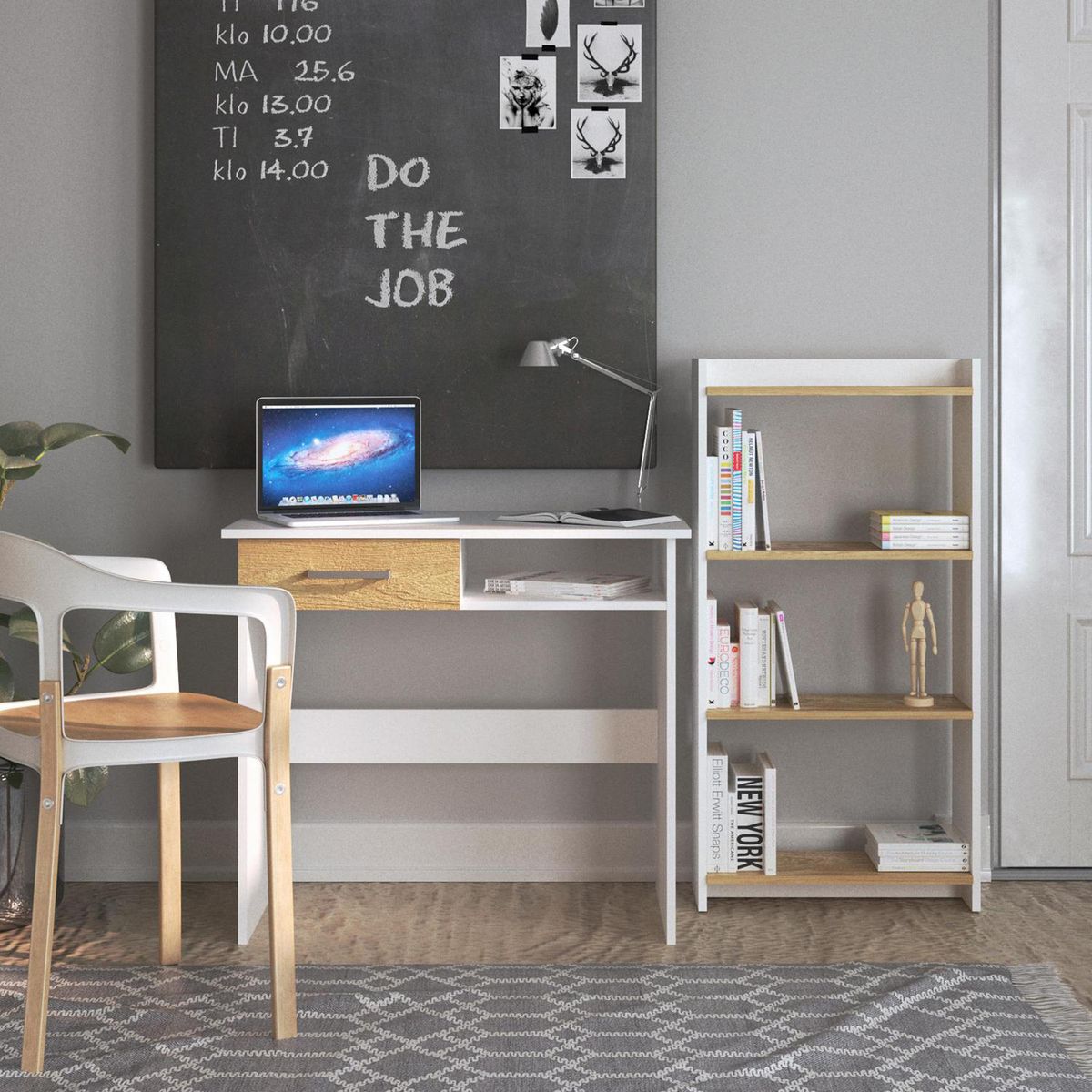 SILCOSIL - Combo escritorio + estante