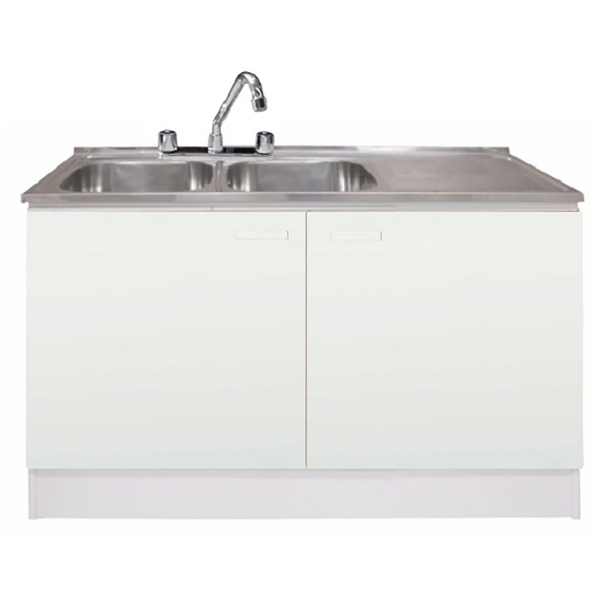 TEBISA - Kit Mueble Para Lavaplatos Derecho Blanco 120 cm/Grifería