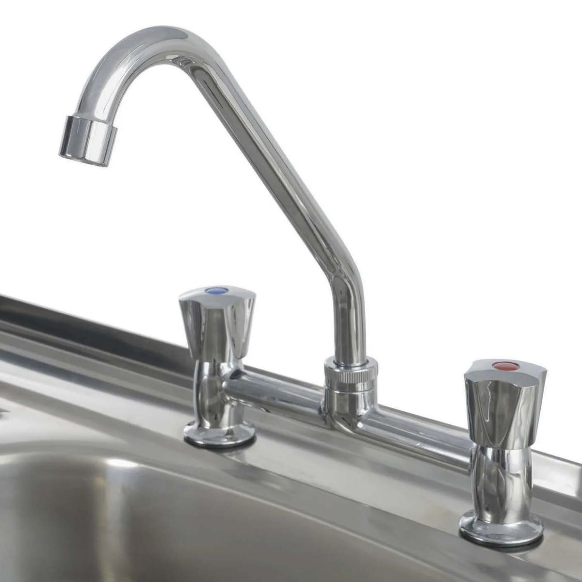 TEBISA - Kit Mueble Para Lavaplatos Derecho Blanco 120 cm/Grifería