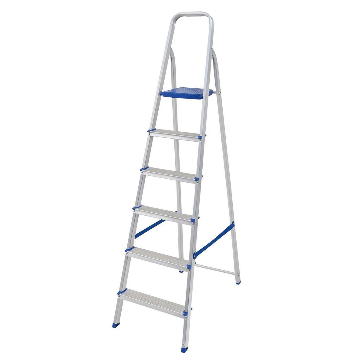 MALETEK - Escalera aluminio tijera 6 peldaños