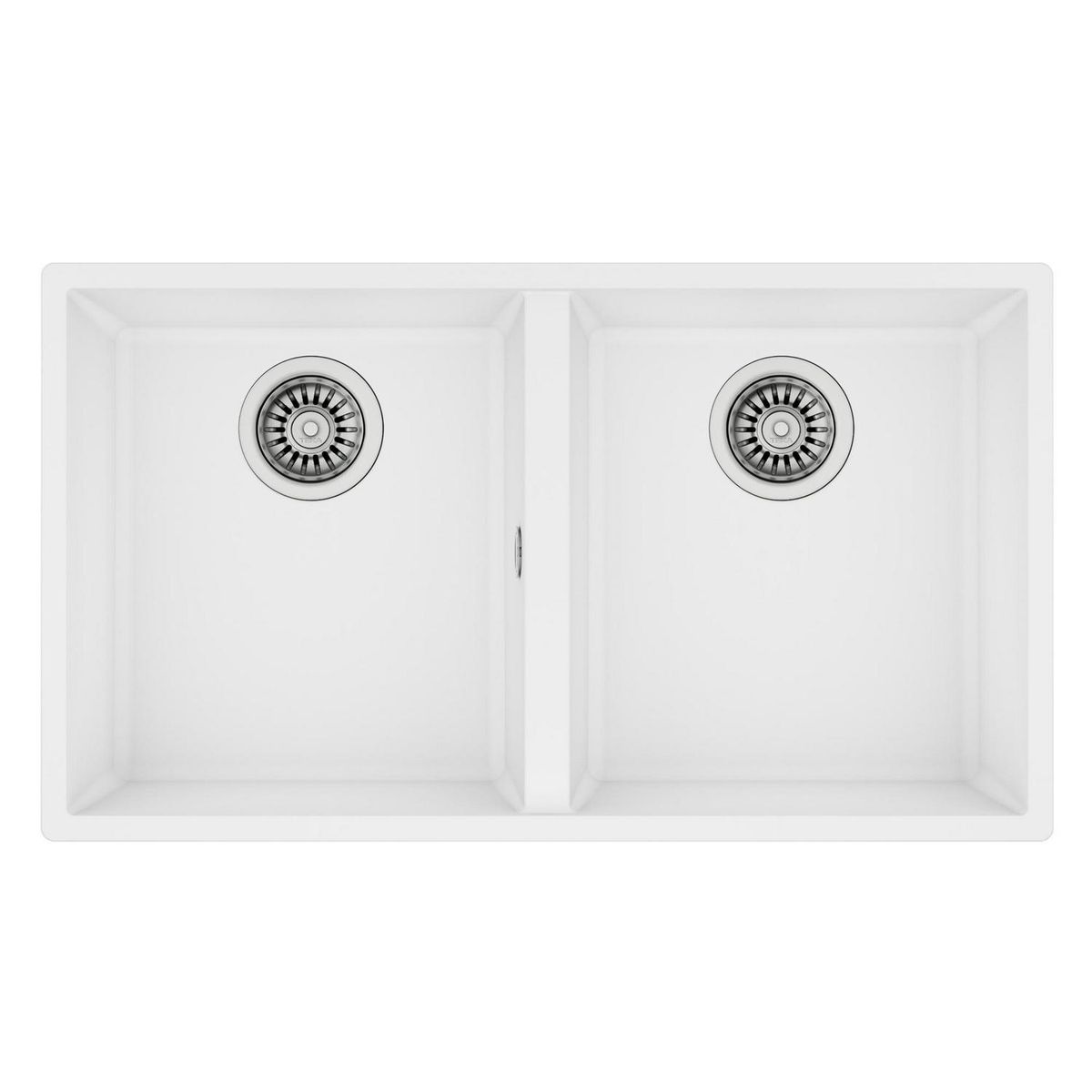 TEKA - Lavaplatos Bajo Encimera 2 Cubeta(s) 76x20x43.5 cm Cuarzo