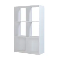 Estante Melamina 6 Nivel(es) 74x123x30 cm Blanco