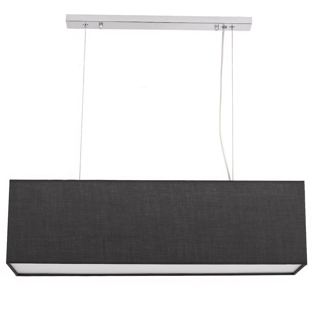 DISEÑO 3 - Lámpara Colgante R2 2 Luces Tela Gris