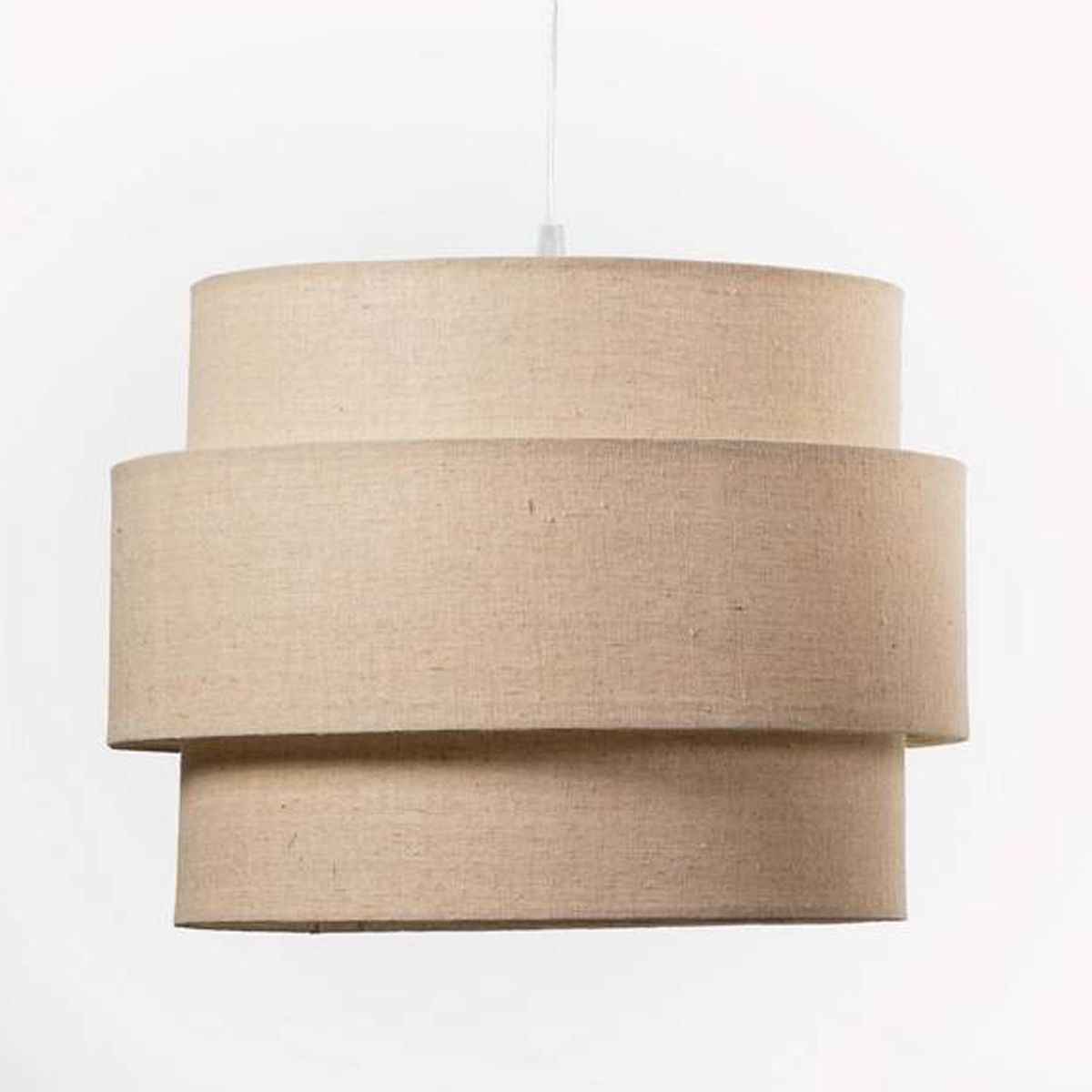 DISEÑO 3 - Lámpara Colgante Acordeón Tela Beige