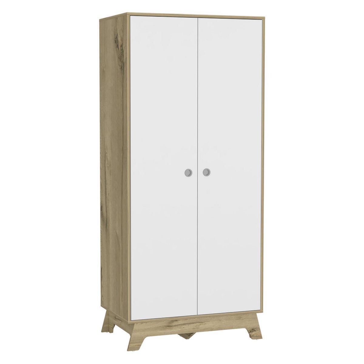 TUHOME - Clóset Bi Color 2 Puerta(s) 80x180,2x50 cm Blanco