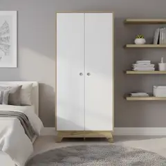 TUHOME - Clóset Bi Color 2 Puerta(s) 80x180,2x50 cm Blanco