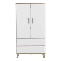 TUHOME - Clóset Bi Color 2 Puerta(s) 80x150x50 cm Blanco