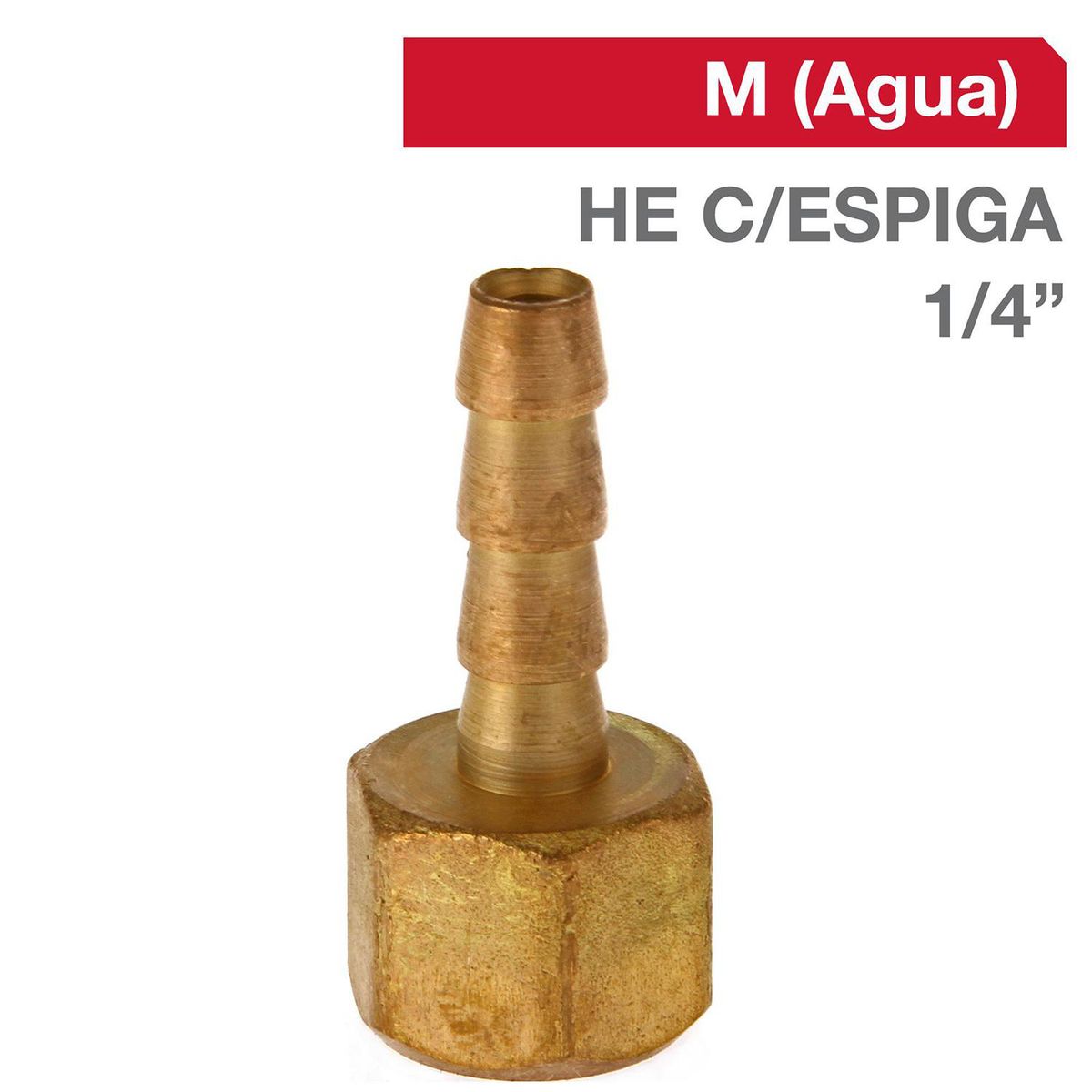 GRIFESA - Cachimba Bronce HI C/ESPIGA 1/4" x 1/4" 1u