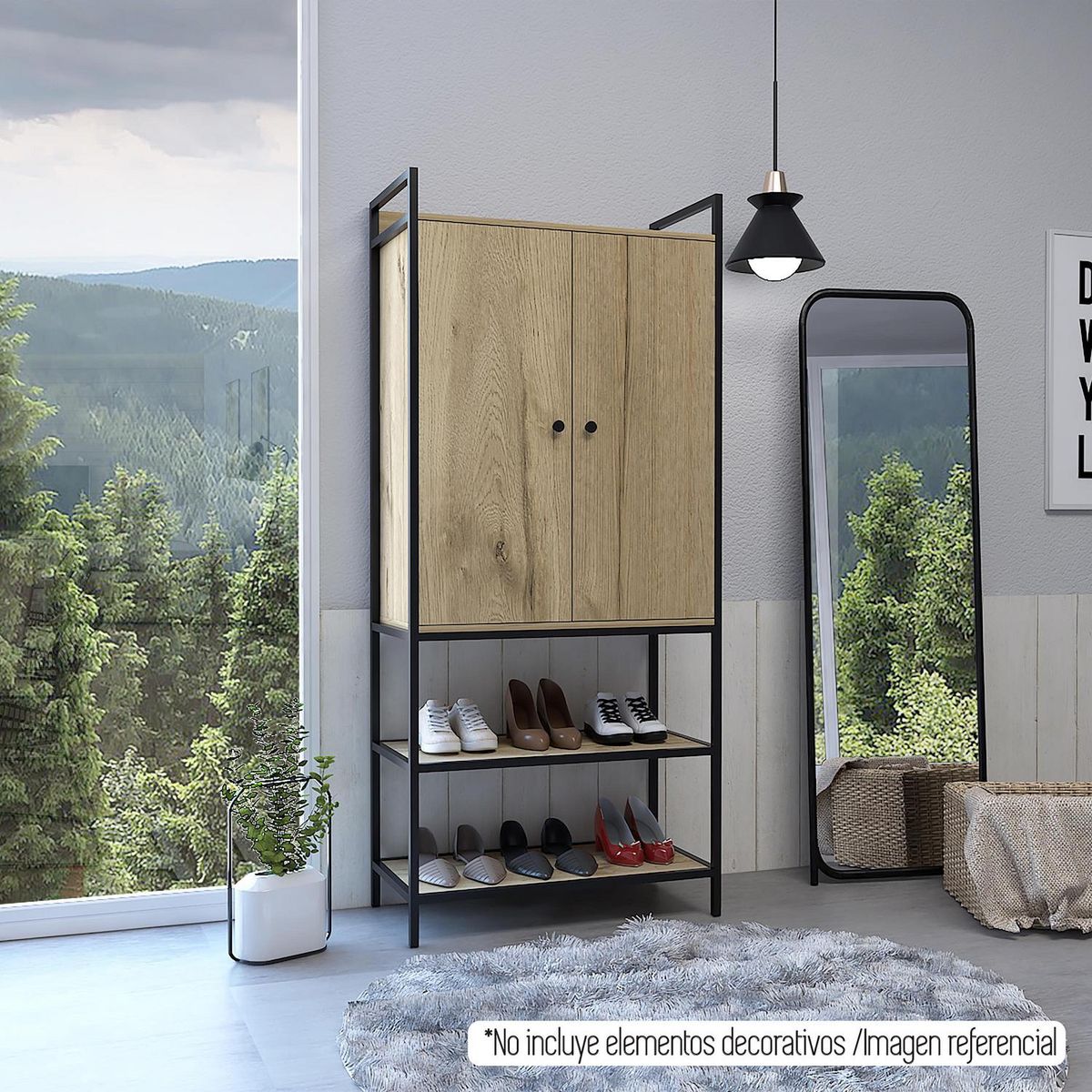 TUHOME - Armario Dreams 2 Puerta(s) 2 Repisa(s) 80xx40 cm Duna