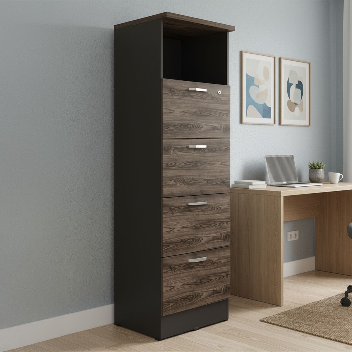 TUHOME - Archivador 4 cajones Home Office