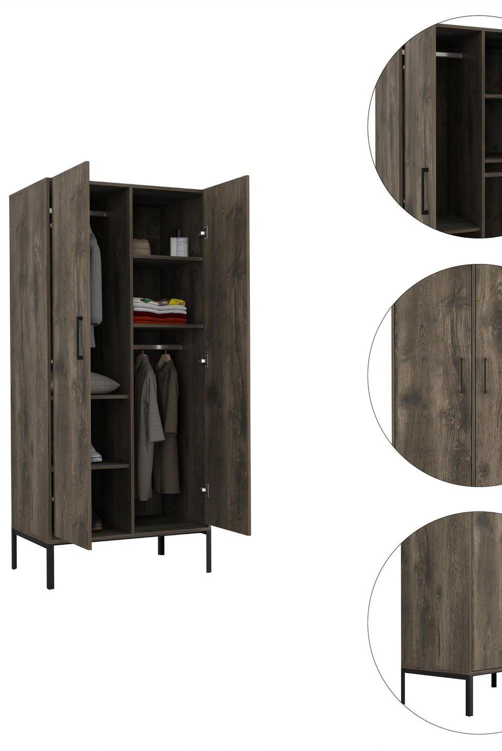TUHOME - Clóset Soho 2 Puerta(s) 82x180x50 cm Bellota
