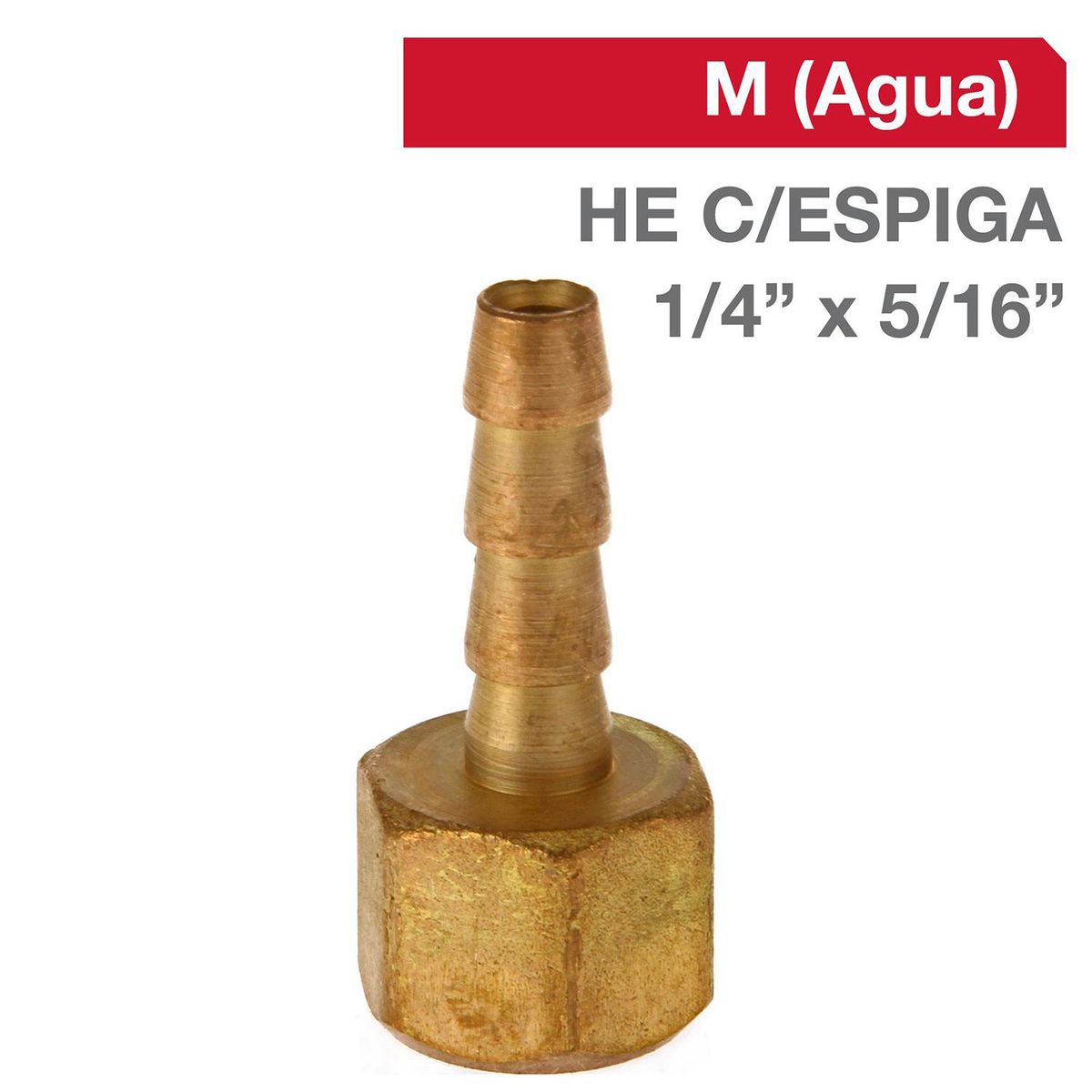 GRIFESA - Cachimba Bronce HI C/ESPIGA 1/4" x 5/16" 1u