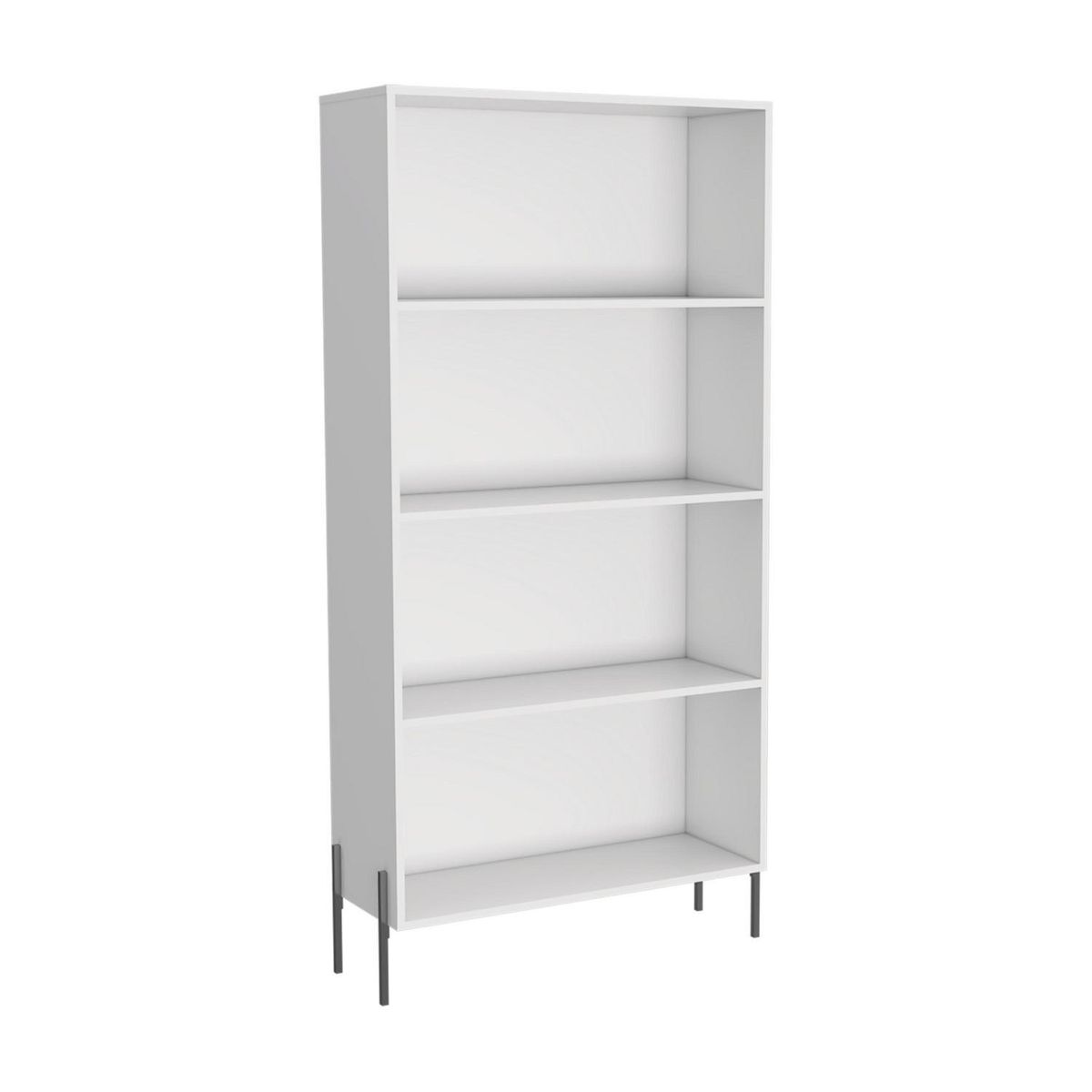 TUHOME - Librero White Collections Melamina 4 Nivel(es) 82.5x165x30 cm Blanco