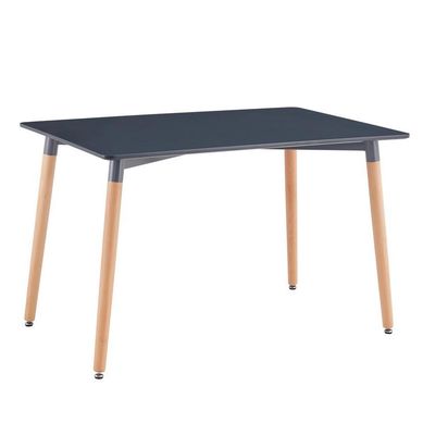 Mesa 6 puestos negro caf claro