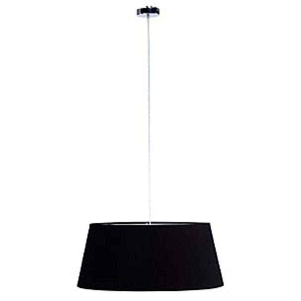 DISEÑO 3 - Lámpara Colgante 3 Luces Tela Negro